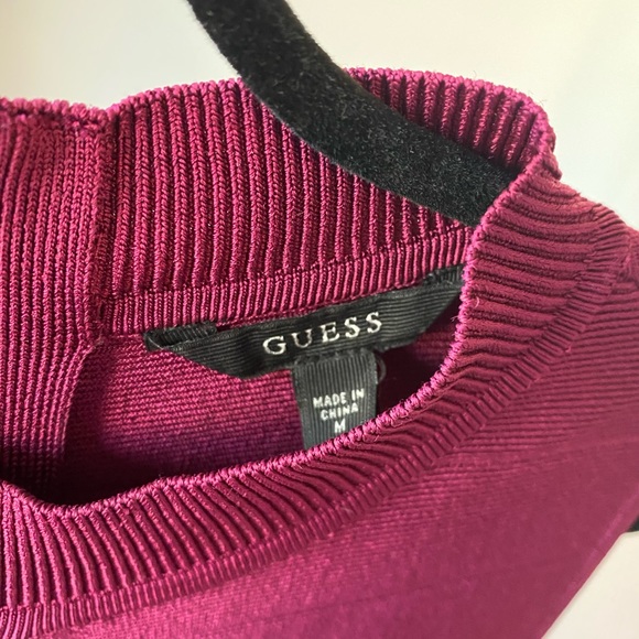 Guess Burgundy Cocktail Dress - Picture 3 of 3